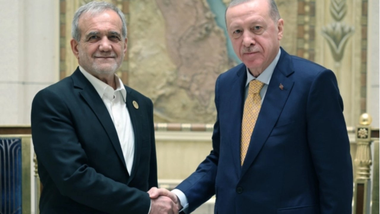 Cumhurbaşkanı Erdoğan İran Cumhurbaşkanı Pezeşkiyan ile görüştü