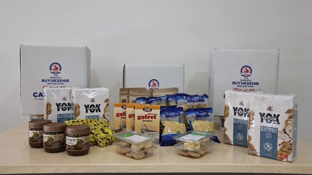 Denizli'de glütensiz gıda paketleri sahiplerine ulaştı