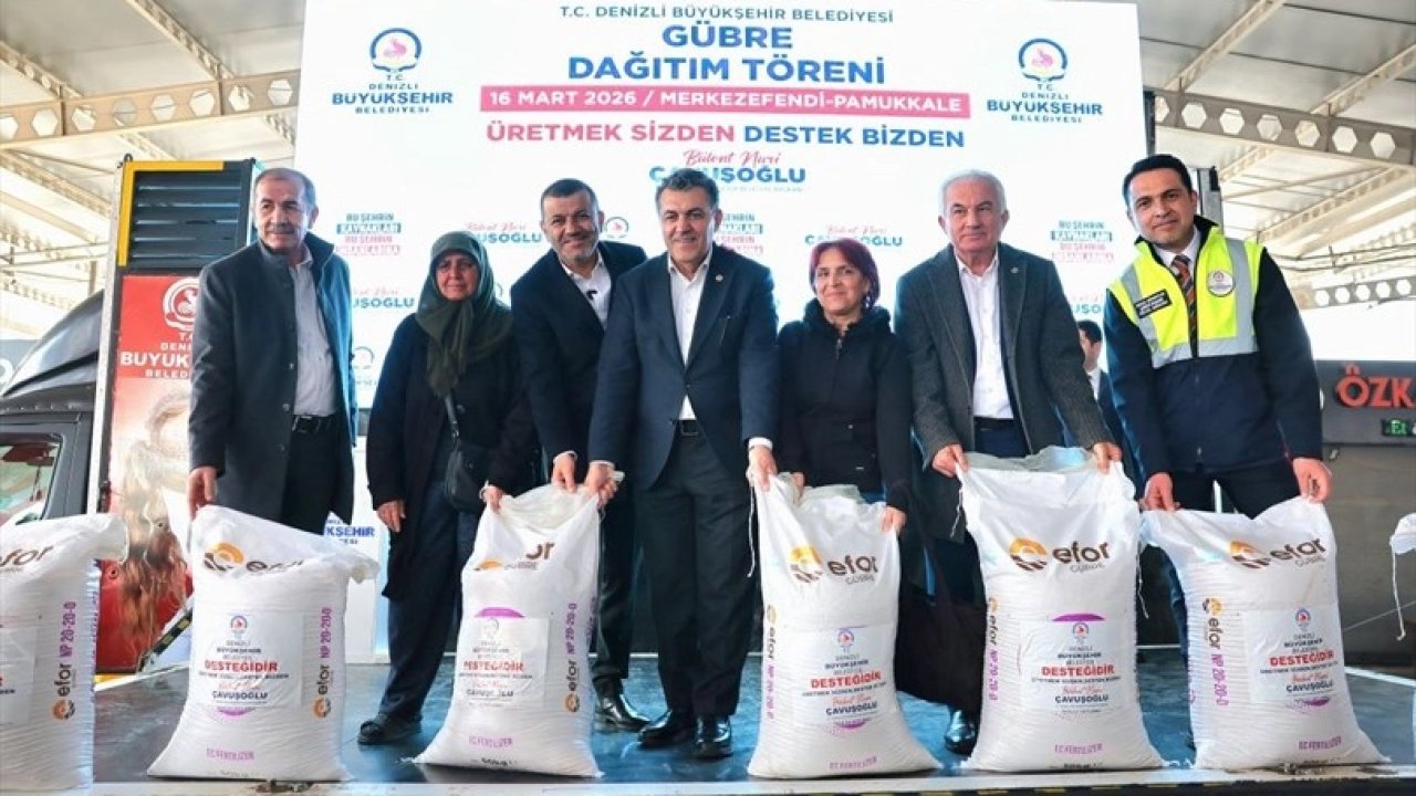 Denizli'de üreticiye 2 milyon kiloluk gübre desteği