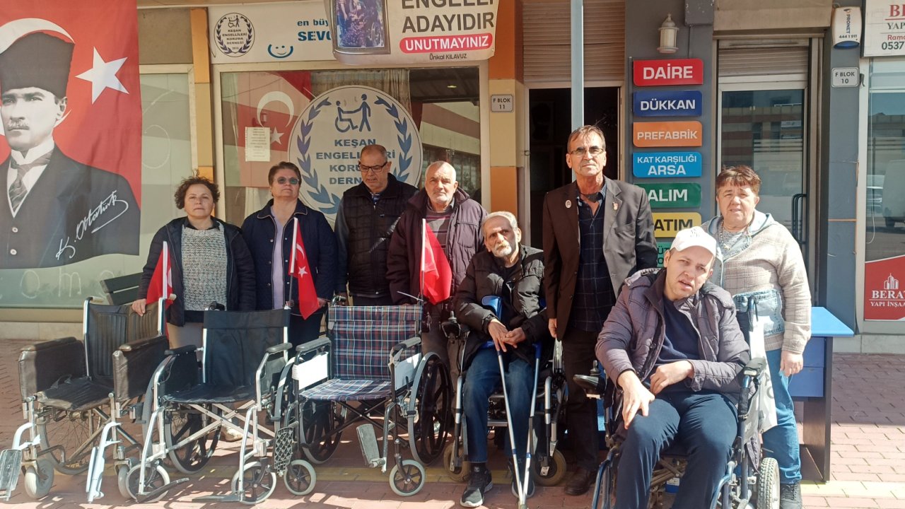 Edirne Keşan’da bayram öncesi engellileri sevindirdi