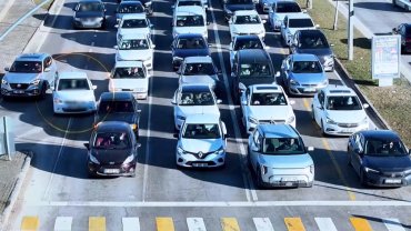 Gaziantep’te 10 günde 389 sürücüye hatalı şerit cezası