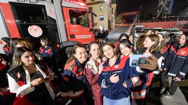 İzmir'de zorlu mesleğin kahramanları ile ESHOT buluşması