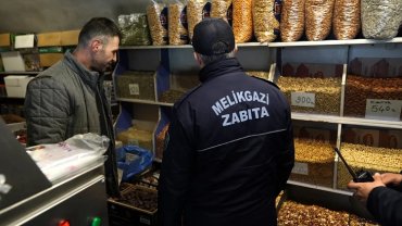 Kayseri Melikgazi zabıtasından bayram öncesi sıkı denetim