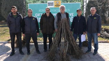 Konya Büyükşehir’den çiftçilere 23 bin 530 fidan desteği