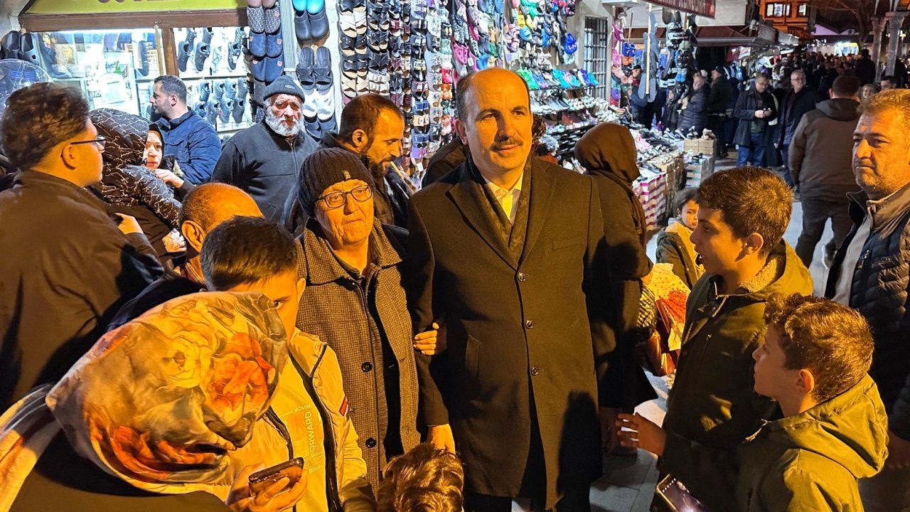 Konya’da bayram öncesi esnaf ziyareti