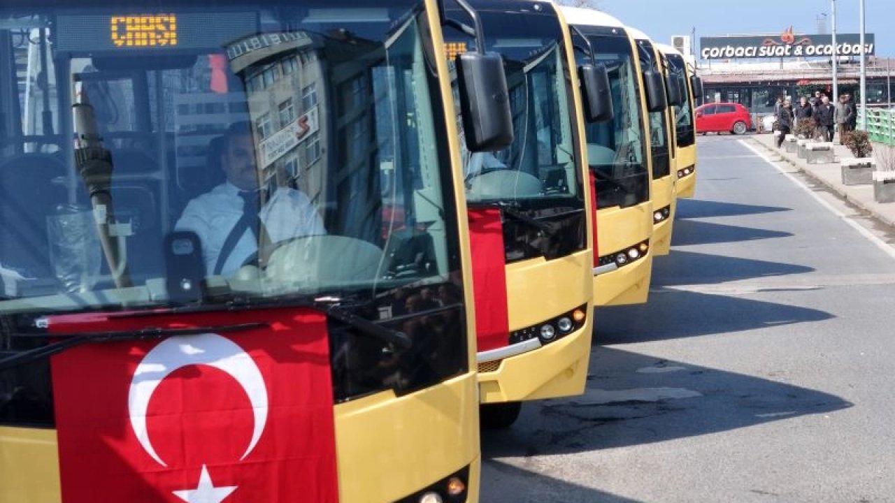 Zonguldak’ta toplu ulaşım için yeni halk otobüsleri hizmete girdi