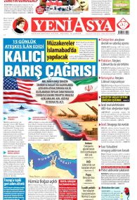 Yeni Asya Gazetesi Gazete Manşeti