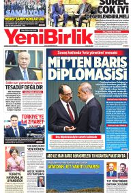 Yeni Birlik Gazetesi Gazete Manşeti