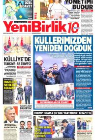 Yeni Birlik Gazete Manşeti