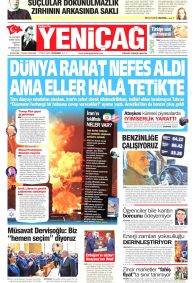 Yeniçağ Gazetesi Gazete Manşeti